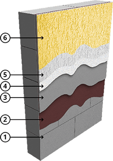 Толстослойная фасадная система без утепления заказать с работами под ключ