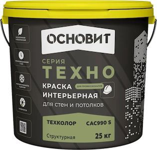 Краска водно-дисперсионная Техколор структурная CAc990 S